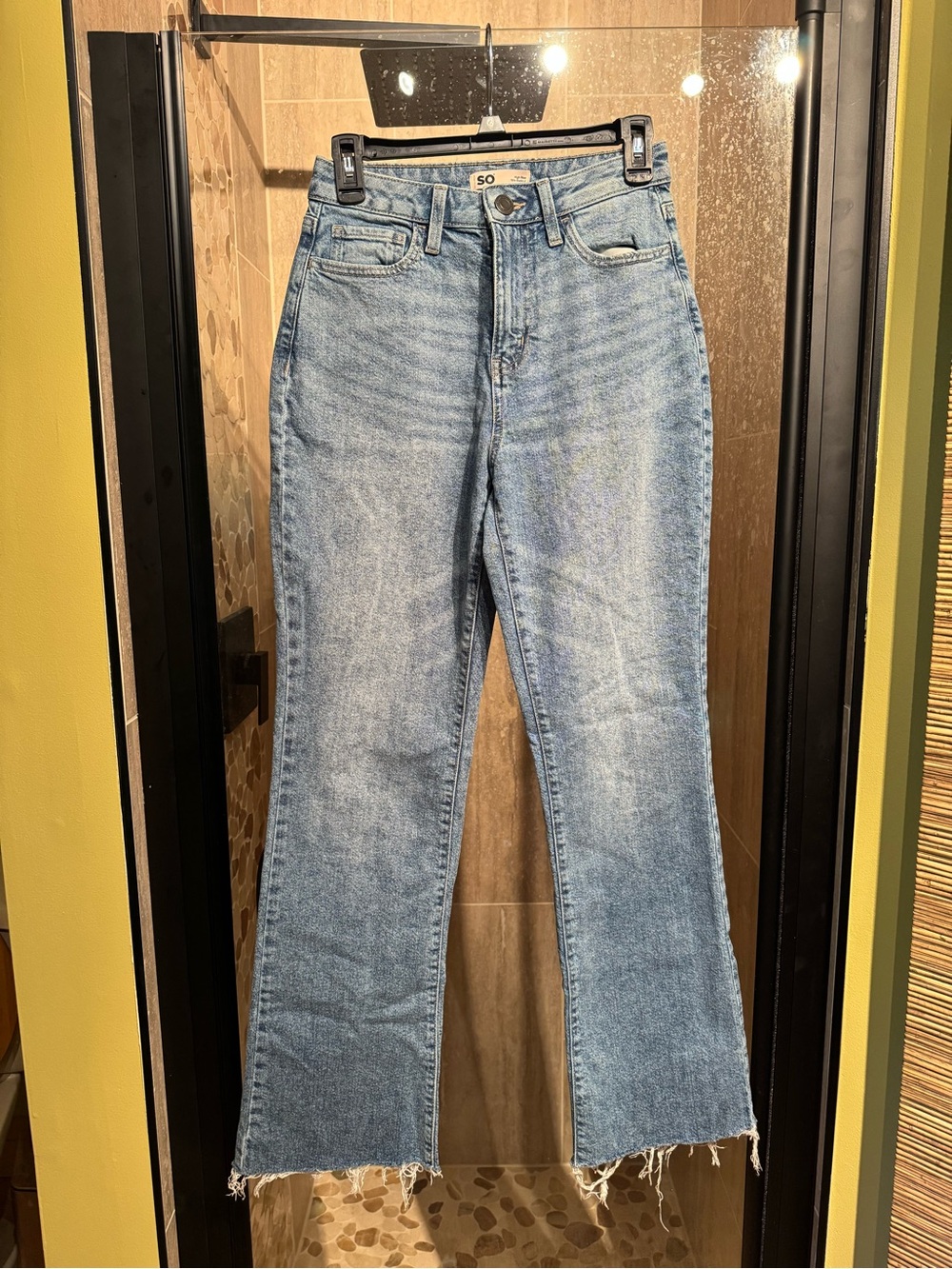SO Light Blue High-Rise Wide Leg Jeans (Size: 3 Juniors/26W)